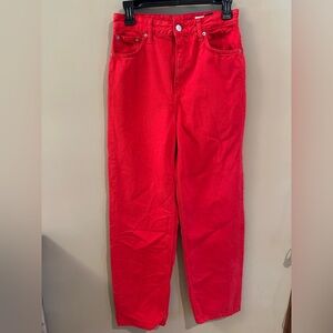 Zara high waisted straight leg jeans